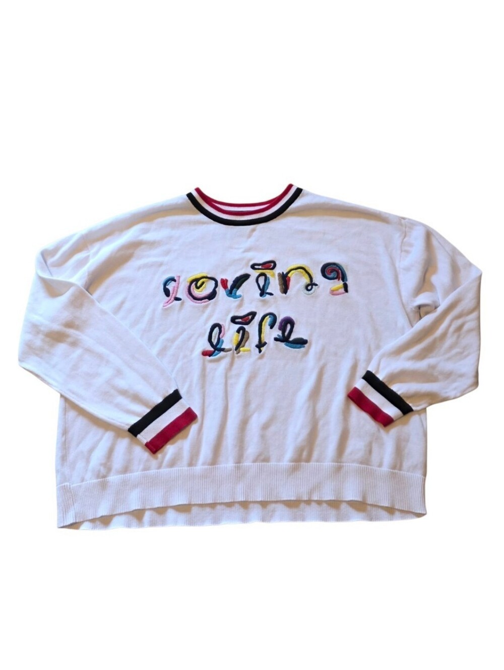 Gabby Isabella Loving Life Crewneck Sweater